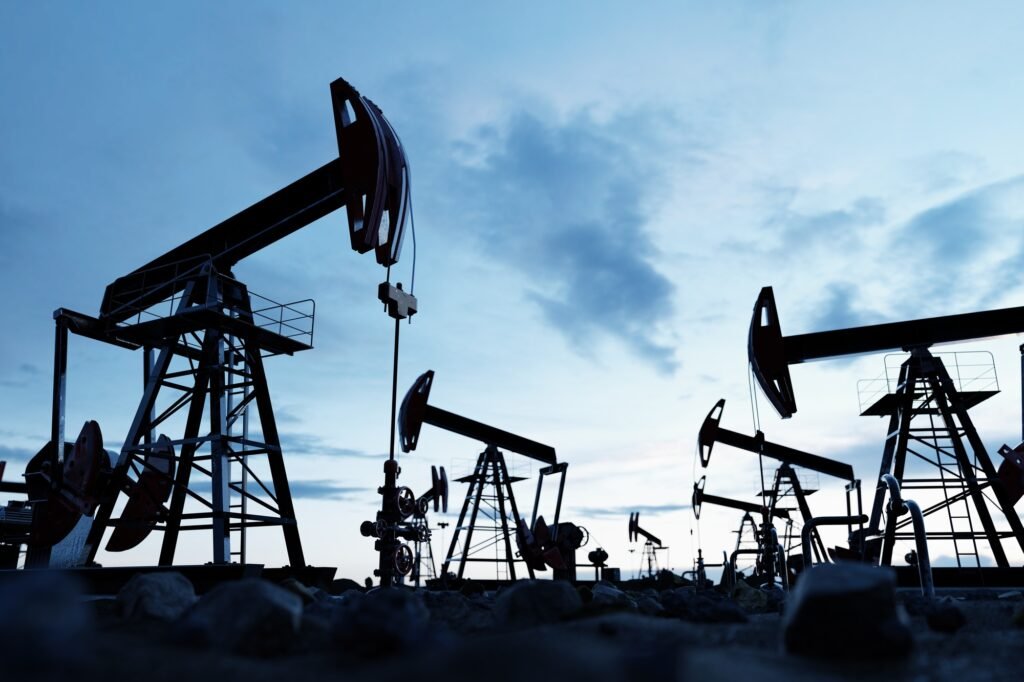 Pompe à huile pour l'extraction du pétrole dans les champs pétrolifères