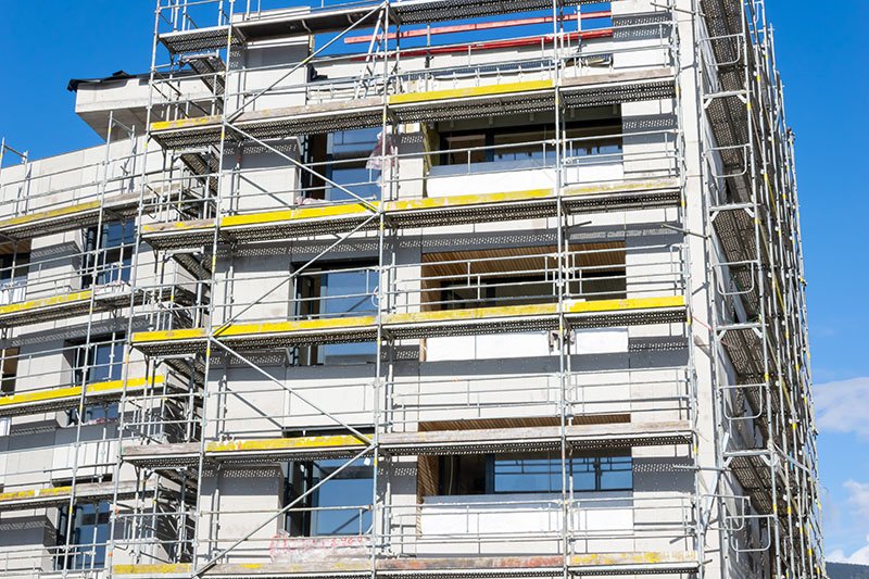 naujo pastato statyba